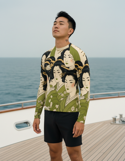 Men's Runway Chartreuse Yume rash guard