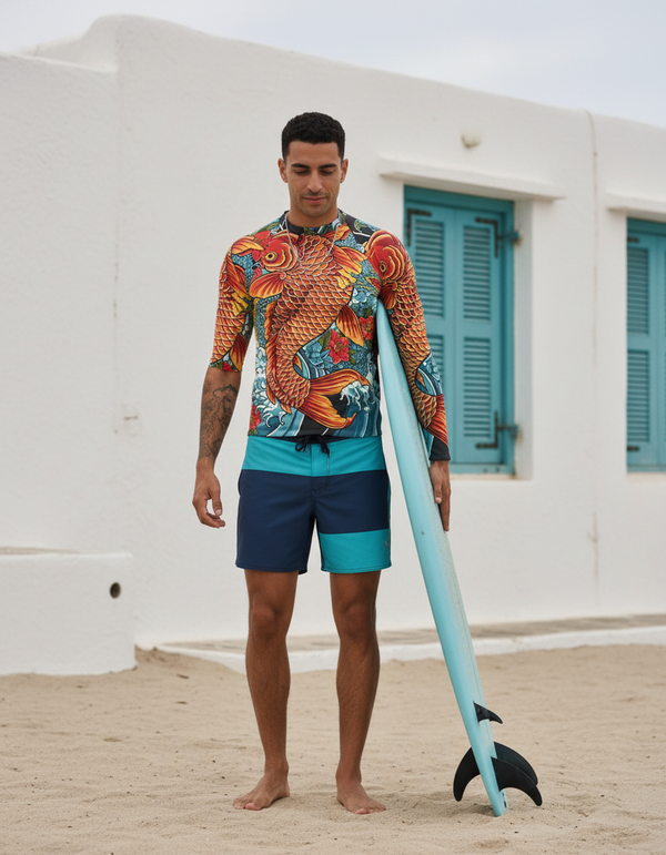 Koi Rising men's rashguards