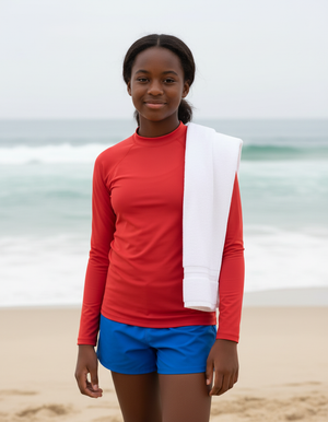 Red Youth Rash Guard Youth Rash Guard — Dripper