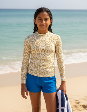 Amber Haze Aoi Youth Rash Guard Youth Rash Guard — Dripper