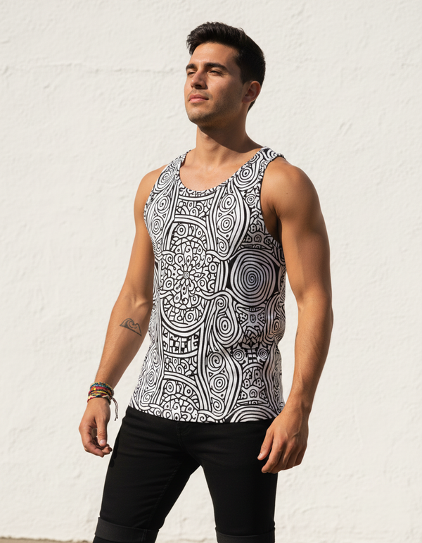 Cipher Tank Top Men's Tank Top — Dripper