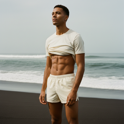 Eggshell Men's Swim Trunks swim trunks