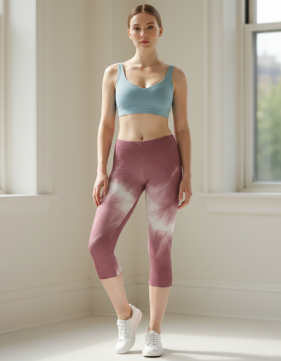 Millennial Pink Kumo Capri Leggings capri leggings