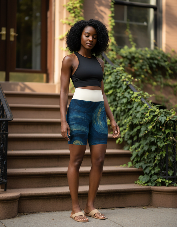 Whistler Nocturne yoga shorts