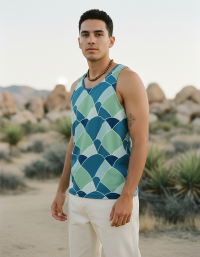 Men's Blue Aura Kaze Tank Top tank top