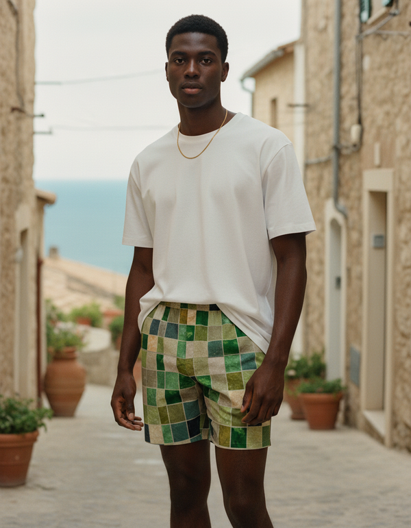 Men's Mosaic Tile Swim Trunks