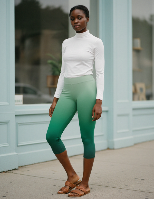 Leggings in Runway Emerald Celestia