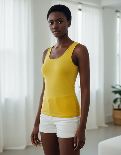 Women's Bauhaus Yellow Tank Top tank top