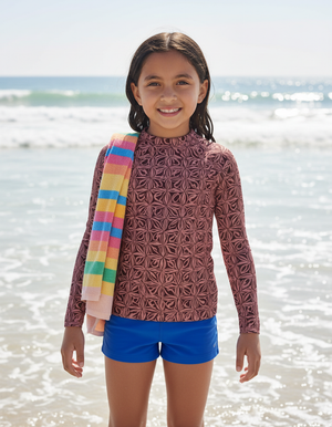 Tea Rose Chord Kids Rash Guard Kids Rash Guard — Dripper
