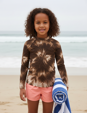 Kids Coffee Bean Glacier kids rashguards