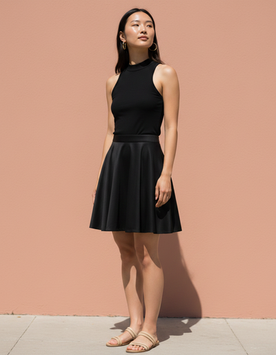 Void Black Skater Skirt skater skirt