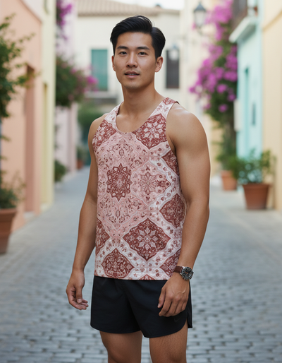 Men's Millennial Pink Minaret Tank Top tank top
