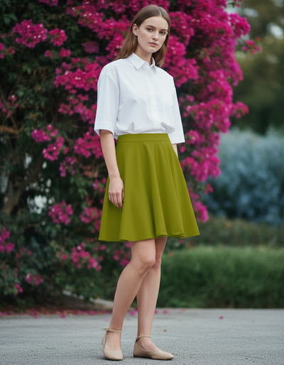 Olive Skater Skirt skater skirt