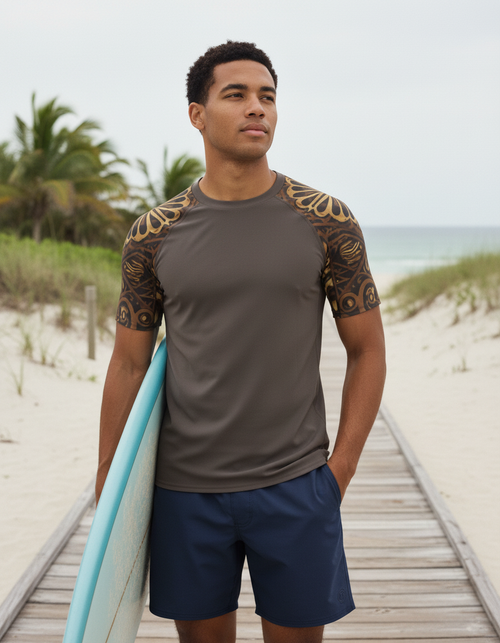 Aroha Rash Guard Men's Rashguard — Dripper