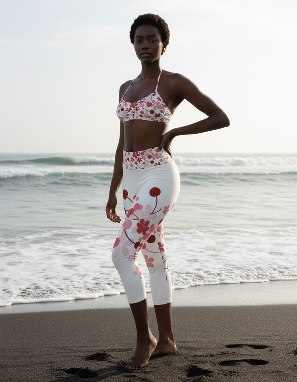 Fruit & Food-Themed Capri Yoga Leggings