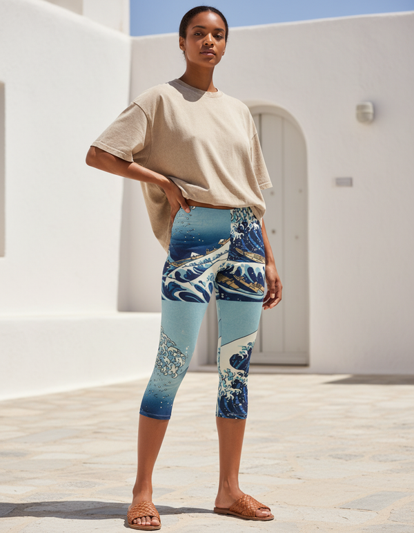 Ebb Leggings Capri Leggings — Dripper