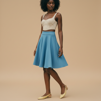 Arctic Blue Skater Skirt skater skirt