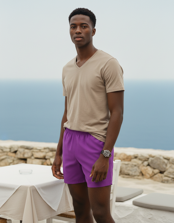 Men's Swim Trunks in Purple