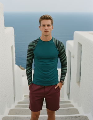 Men's Alexandrite Sway men's short-sleeve rashguards