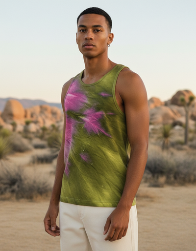 Men's Runway Chartreuse Frost Tank Top tank top