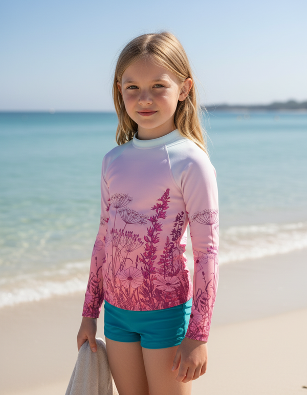 Wildflower Collection kids rashguards