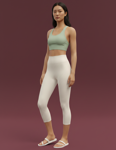 Coconut Capri Yoga Leggings capri yoga leggings
