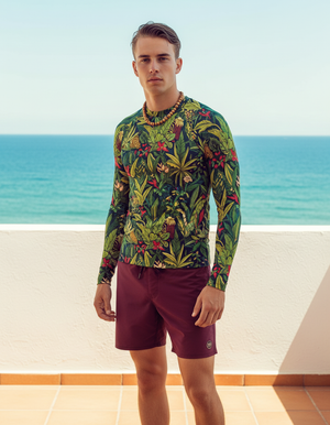 Treetop Rash Guard Men's Rashguard — Dripper