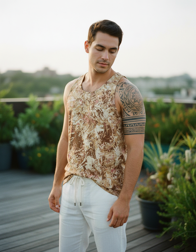 Men's Coffee Bean Glint Tank Top tank top