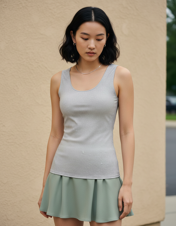 Tank Top in White Onyx Chroma