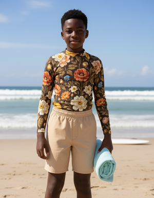 Coffee Bean Elysium Youth Rash Guard Youth Rash Guard — Dripper