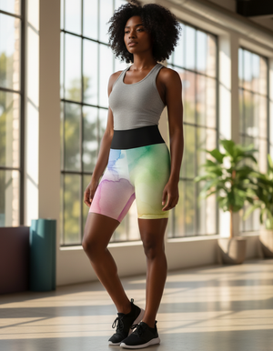 Cascade Yoga Shorts Yoga Shorts — Dripper