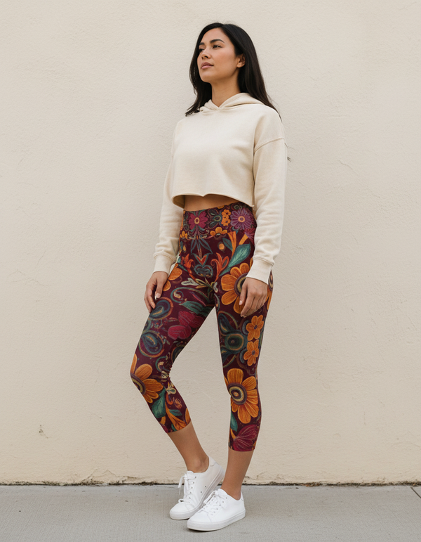 Otomi Collection capri yoga leggings