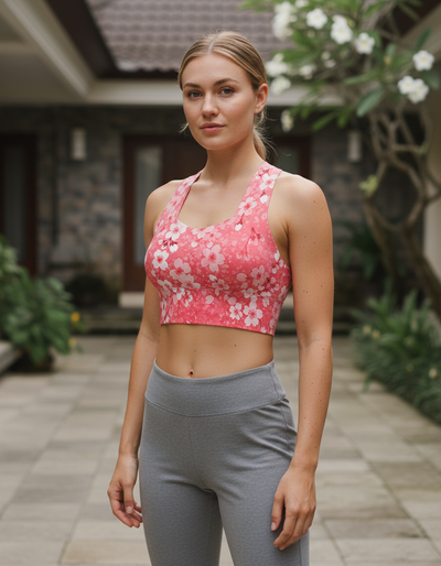 Petal Longline Sports Bra longline sports bra