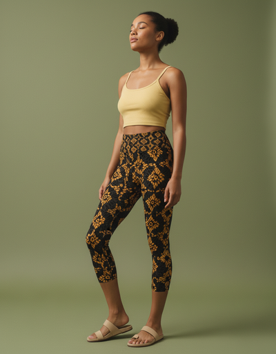 Amber Haze Boca Capri Yoga Leggings capri yoga leggings