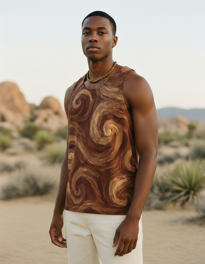 Men's Burnt Sienna Orion Tank Top tank top