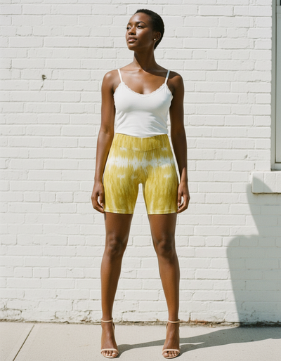 Lemon Yellow Aqua Short Shorts short shorts