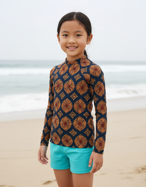 Kids Muskmelon Yuki kids rashguards
