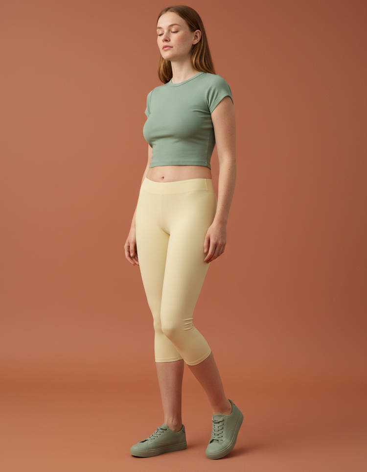 Vanilla Leggings Capri Leggings — Dripper