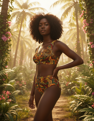 Woven High-Waisted Bikini High-Waisted Bikini — Dripper