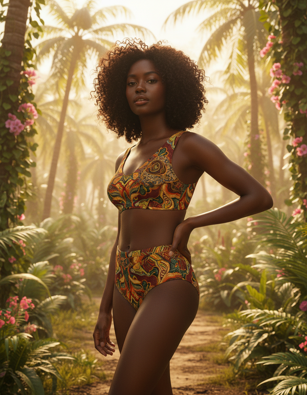 Woven High-Waisted Bikini bikini — Dripper