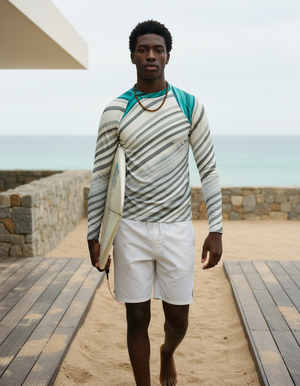 Men's White Onyx Prism men's short-sleeve rashguards