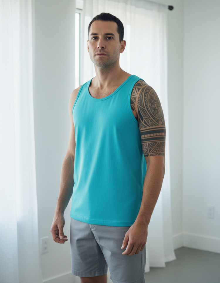 Tiffany Blue Tank Top Men's Tank Top — Dripper