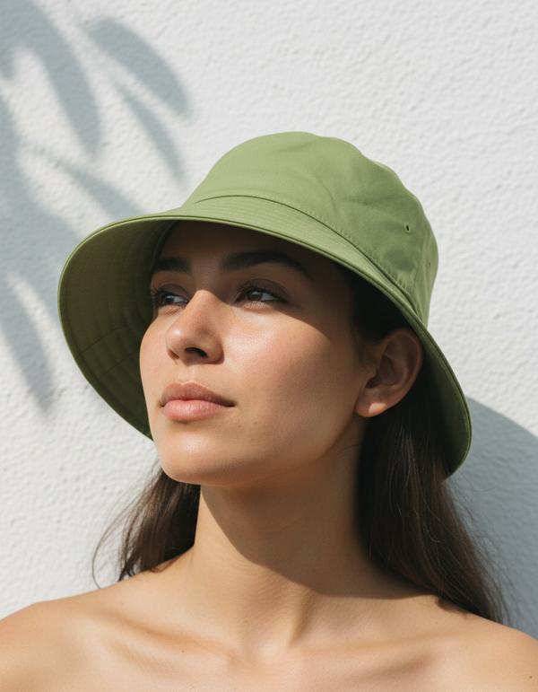 Bucket Hat in Moss Green