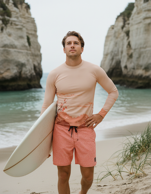 Men's Coral Hikari men's short-sleeve rashguards