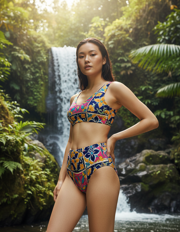 Zocalo High-Waisted Bikini High-Waisted Bikini — Dripper
