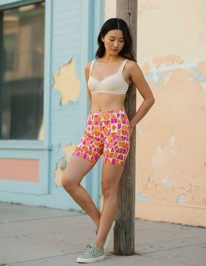 Women's Mosaic Tile Short Shorts