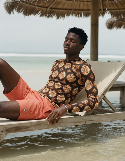 Men's Coffee Bean Yuki rash guard