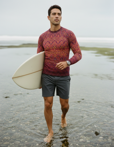 Men's Amaranth Siam rash guard