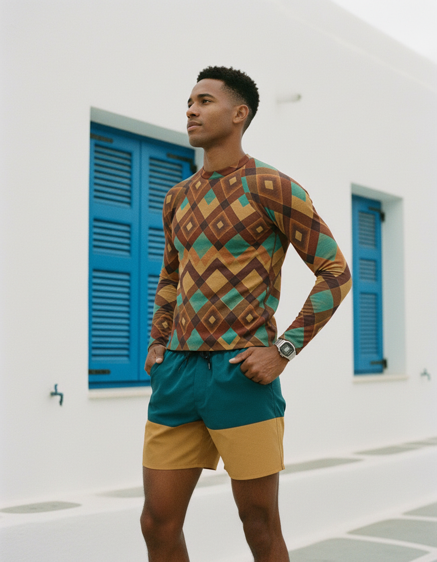 Men's Coffee Bean Horizon men's rashguards