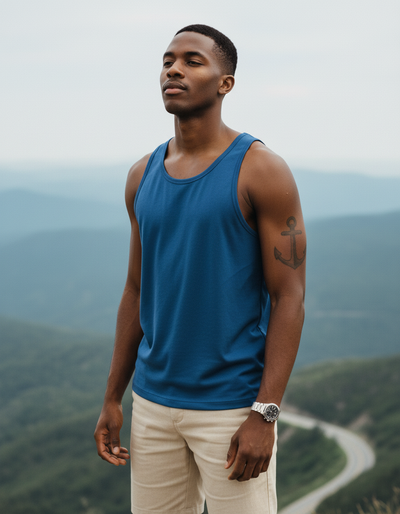 Men's Harbor Blue Tank Top tank top